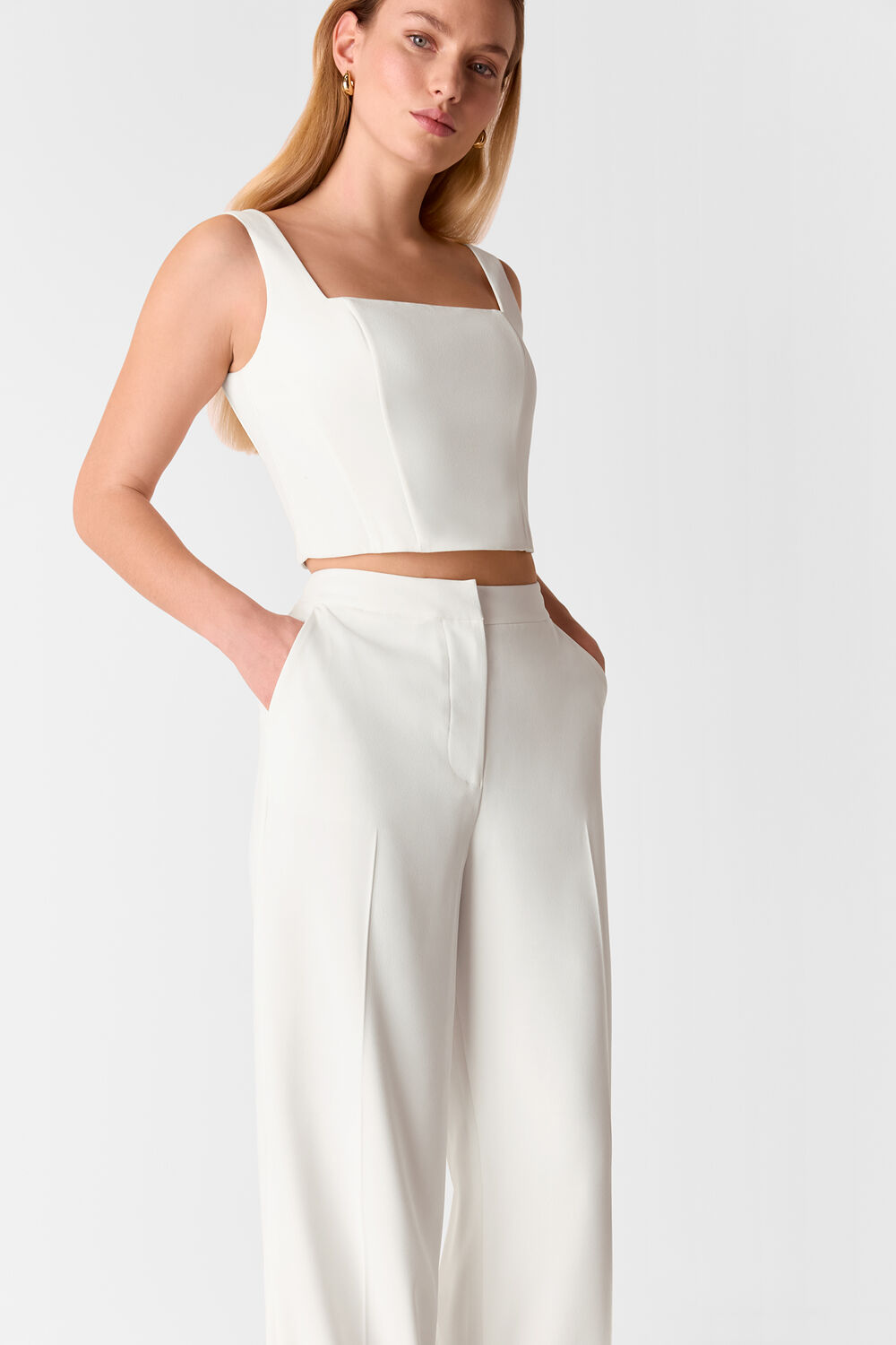 Ivory Structured Corset Bridal Top